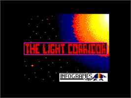 Title screen of Light Corridor, The on the Amstrad CPC.
