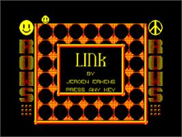 Title screen of Link on the Amstrad CPC.