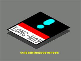 Title screen of Long-Way on the Amstrad CPC.