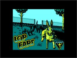 Title screen of Lop Ears on the Amstrad CPC.