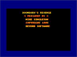 Title screen of Lords of Midnight 2 on the Amstrad CPC.