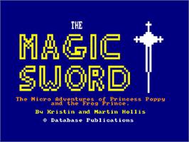 Title screen of Magic Sword, The on the Amstrad CPC.