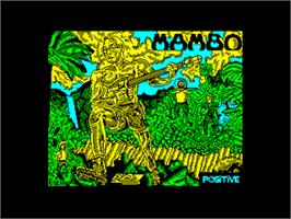 Title screen of Mambo on the Amstrad CPC.