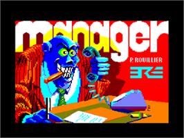 Title screen of Manager on the Amstrad CPC.