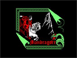 Title screen of Mandragore on the Amstrad CPC.