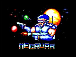 Title screen of Megawar on the Amstrad CPC.