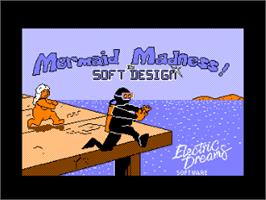 Title screen of Mermaid Madness on the Amstrad CPC.