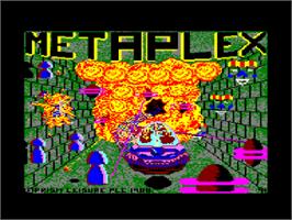Title screen of Metaplex on the Amstrad CPC.