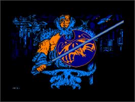 Title screen of Metropolis (Topo Soft) on the Amstrad CPC.