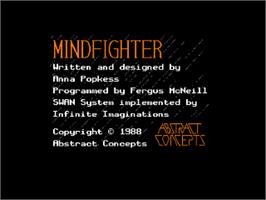Title screen of Mind Fighter on the Amstrad CPC.