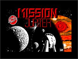 Title screen of Mission Jupiter on the Amstrad CPC.