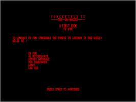 Title screen of Mortadelo y Filemon 2 on the Amstrad CPC.