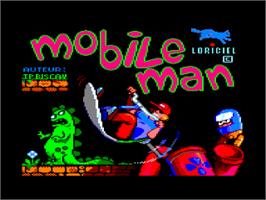 Title screen of Mortville Manor on the Amstrad CPC.