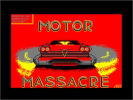 Title screen of Motor Massacre on the Amstrad CPC.