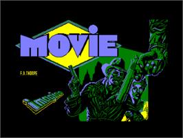 Title screen of Movie on the Amstrad CPC.