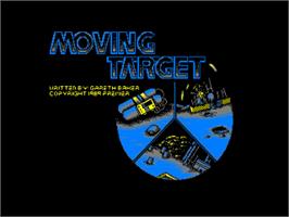 Title screen of Moving Target on the Amstrad CPC.