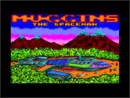 Title screen of Muggins The Spaceman on the Amstrad CPC.