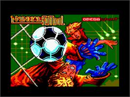 Title screen of Mundial de Fútbol on the Amstrad CPC.