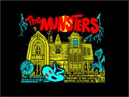 Title screen of Munsters, The on the Amstrad CPC.