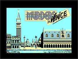 Title screen of Murders in Venice on the Amstrad CPC.