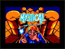 Title screen of Mystical on the Amstrad CPC.