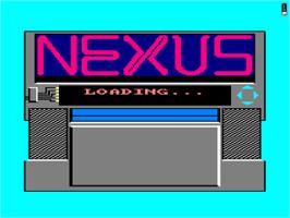 Title screen of N.E.X.U.S. on the Amstrad CPC.