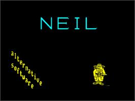 Title screen of NEIL Android on the Amstrad CPC.