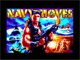 Title screen of Navy Moves on the Amstrad CPC.
