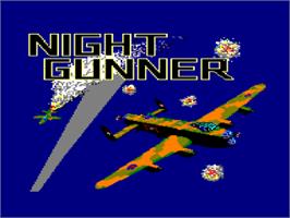 Title screen of Night Gunner on the Amstrad CPC.