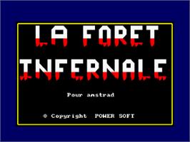Title screen of Nightmare Park on the Amstrad CPC.