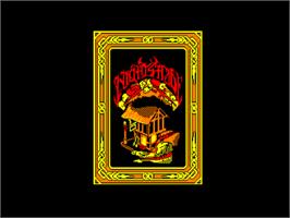Title screen of Nightshade on the Amstrad CPC.