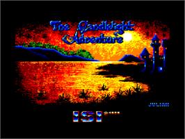 Title screen of Olli & Lissa 3: The Candlelight Adventure on the Amstrad CPC.