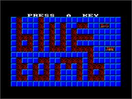 Title screen of Olé, Toro on the Amstrad CPC.