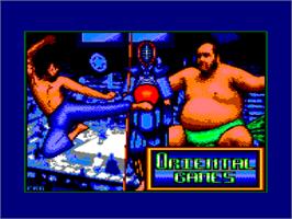 Title screen of Oriental Games on the Amstrad CPC.