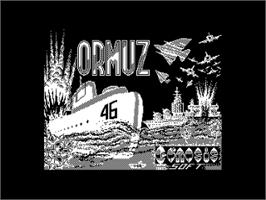 Title screen of Ormuz on the Amstrad CPC.