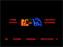 Title screen of Pac-Boy on the Amstrad CPC.