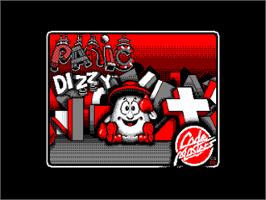 Title screen of Panic Dizzy on the Amstrad CPC.