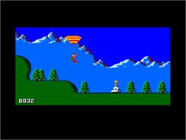 Title screen of Paragliding Simulation on the Amstrad CPC.
