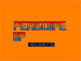 Title screen of Periscope Up on the Amstrad CPC.