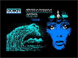 Title screen of Phantom Club on the Amstrad CPC.