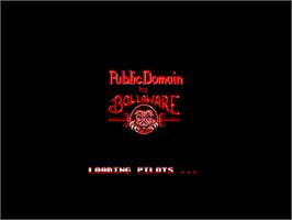 Title screen of Pilots on the Amstrad CPC.