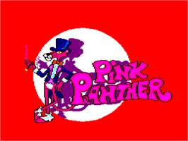 Title screen of Pink Panther on the Amstrad CPC.