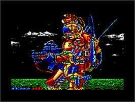 Title screen of Poder Oscuro, El on the Amstrad CPC.