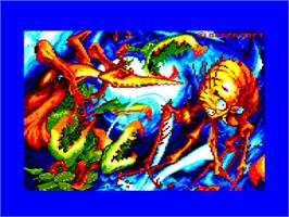 Title screen of Poogaboo: La Pulga 2 on the Amstrad CPC.