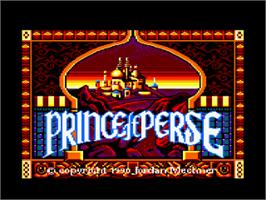 Title screen of Prince Of Persia on the Amstrad CPC.