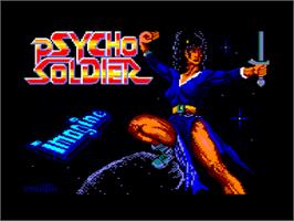 Title screen of Psycho Soldier on the Amstrad CPC.