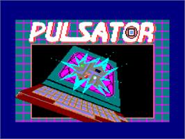 Title screen of Pulsator on the Amstrad CPC.