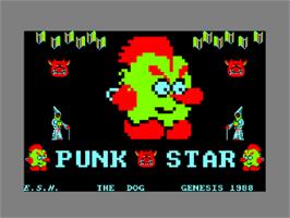 Title screen of Punk Star on the Amstrad CPC.
