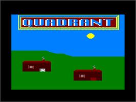 Title screen of Quadrant on the Amstrad CPC.