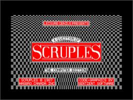 Title screen of Question Of Scruples, A on the Amstrad CPC.